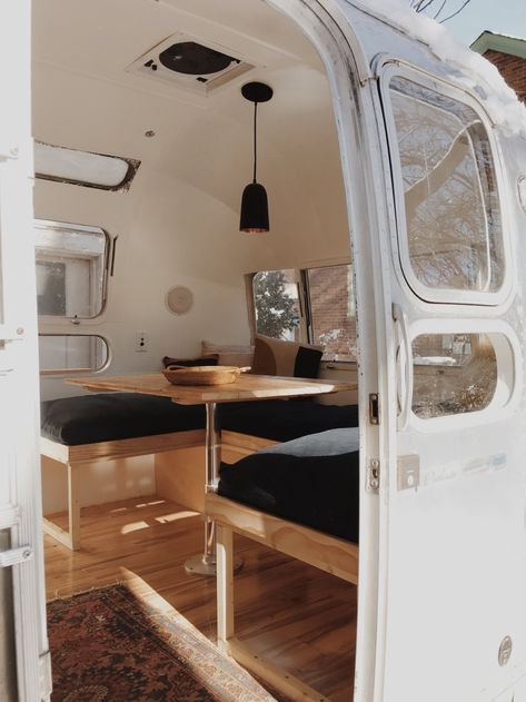 Blog - The Modern Caravan Scamp Trailer, Caravan Vintage, Camper Vintage, Airstream Living, Airstream Bambi, Travel Camper, Airstream Remodel, Airstream Interior, Airstream Renovation