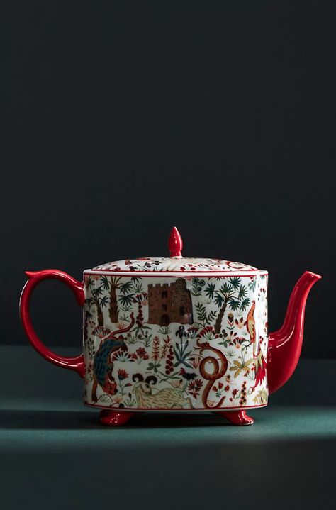 Painted teapot