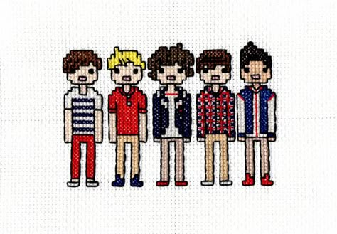 Harry Styles Cross Stitch Patterns, One Direction Cross Stitch, One Direction Up All Night, Alpha Pattern Crochet, Liam And Zayn, Stitch Games, Cross Stitch Beginner, Hamma Beads, Blanket Ideas