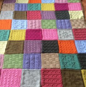 Loom Knitting Blanket, Knitted Squares Pattern, Knitted Blanket Squares, Knitting Squares, Knitting Blocking, Beanie Knitting Patterns Free, Supermarket Shopping, Knitting Patterns Free Blanket, Patchwork Blanket