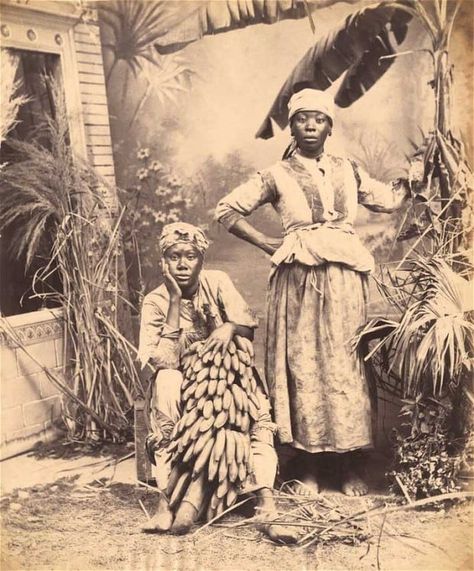 The strikiing expressions in this image were captured by local photographer JW    Cleary Old Jamaica, Jamaica Culture, Jamaica History, Jamaican Art, Photo Women, Jamaican Culture, Caribbean Culture, African History, West Indies