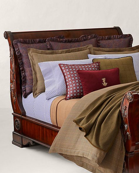 Palazzo Bedding Collection Ralph Lauren Bedroom, Ralph Lauren Bedding, Cosy Bed, Country Bedding, How To Dress A Bed, Duvet Bedding, Luxury Linen, Ralph Lauren Home, Bed Blanket