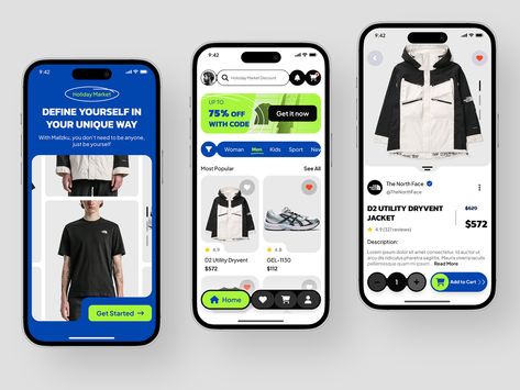 Mallzku- Fashion E-commerce Shopping Mobile App Ux Trends, E-commerce App, Mobile App Templates, App Design Layout, Ecommerce App, Mobile Ui Design, Ecommerce Design, App Template, App Design Inspiration