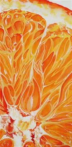 Orange by Venus Winston Foto Macro, Orange Painting, Junji Ito, Gcse Art, A Level Art, Natural Forms, Persimmon, Online Art Gallery, Love Art