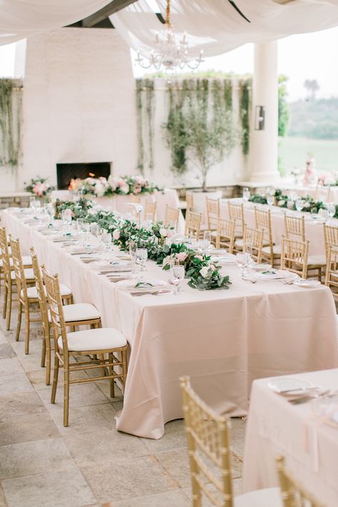 Beach Pink Wedding, Wedding Reception Table Linens, Serbian Wedding, Blush Wedding Reception, Wedding Table Pink, Monarch Beach Resort, Beach Wedding Decorations Reception, How To Dress For A Wedding, Pink Weddings