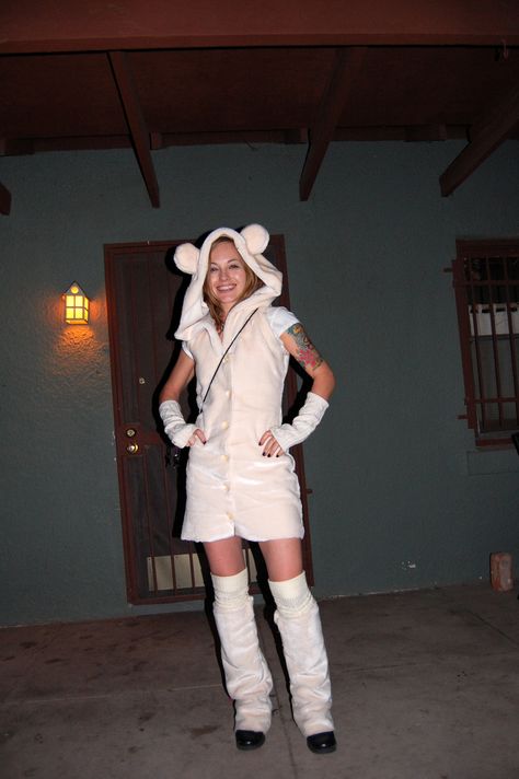 Polar Bear strikes a pose Cute Polar Bear, Bear Costume, Bear Outfits, Black Bear, Strike A Pose, Adult Costumes, Polar Bear, Over Knee Boot, Winter Outfits