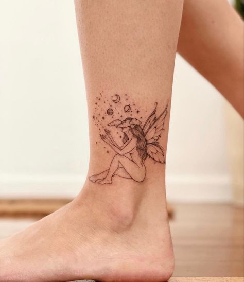 Small Fairy Tattoos, Tattoo Healing, Whimsical Tattoos, Hip Thigh Tattoos, Shop Tattoo, Petit Tattoo, Fairy Tattoo Designs, Healing Tattoo, Fairy Tattoo