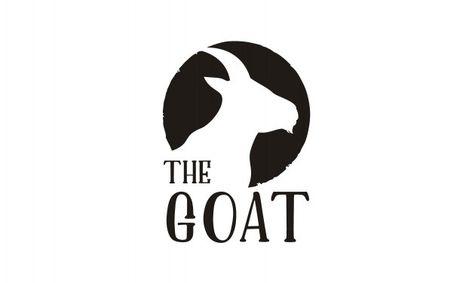 Goat head silhouette logo design | Premium Vector #Freepik #vector #logo #design #logo-design #green Goat Logo Design Ideas, Goat Logo Design Creative, Goat Milk Candles, Goat Logo Design, Goat Icon, Silhouette Logo Design, Aries Logo, Goat Silhouette, Goat Feeder