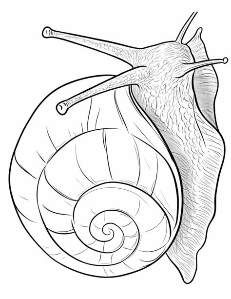 11 Snail Coloring Pages for Kids and Adults to Download Free Insect Drawing Simple, Snail Coloring Pages, Snail Coloring, Snail Drawing, Insect Coloring Pages, Spider Coloring Page, Cute Snail, Snail Shell, Relaxing Activities