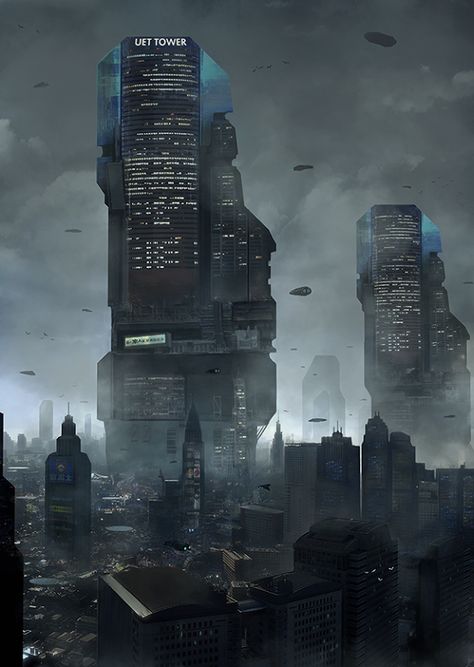 It's my Cake Day so I got a Cyberpunk art dump for you all. - Album on Imgur Kota Masa Depan, Ville Cyberpunk, Scifi City, Futuristic Cityscape, Sci Fi Landscape, Arte Ninja, Sci Fi City, Sci Fi Environment, New Retro Wave