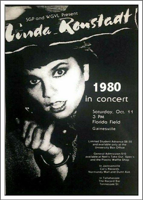 Man Cave Office, Music Concert Posters, Blue Bayou, Linda Ronstadt, Rock And Roll Bands, Concert Poster, Rock Concert, Emmy Award, Rock Posters