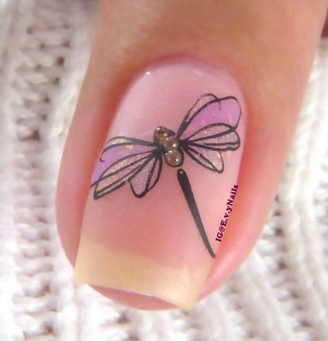 Dragonfly Nails Designs Acrylic, Dragon Fly Nails Design, Dragonfly Nail Art Designs, Nails With Dragonfly, Dragon Fly Nail Art, Dragonfly Nails Designs, Dragon Fly Nails, Dragonfly Nails, Dragonfly Nail Art