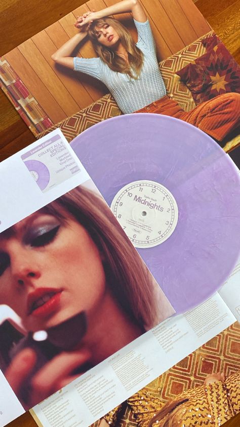 Taylor Swift Vinyl Collection, Pretty Vinyls, Taylor Vinyl, Midnights Vinyl, 2024 Memories, Taylor Swift Vinyl, Records Aesthetic, Vinyl Wishlist, Music Widget