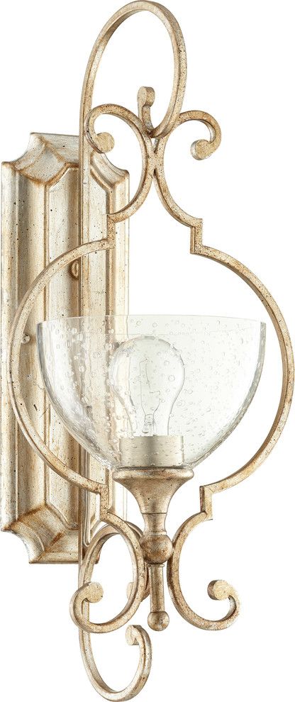 Ansley 1-Light Wall Mount - French Country - Wall Sconces - by Buildcom | Houzz Quorum Lighting, Traditional Wall Sconces, House Redo, Bathroom Sconces, Beautiful House, Wall Candles, Wall Ideas, Wall Mounted Light, Galveston