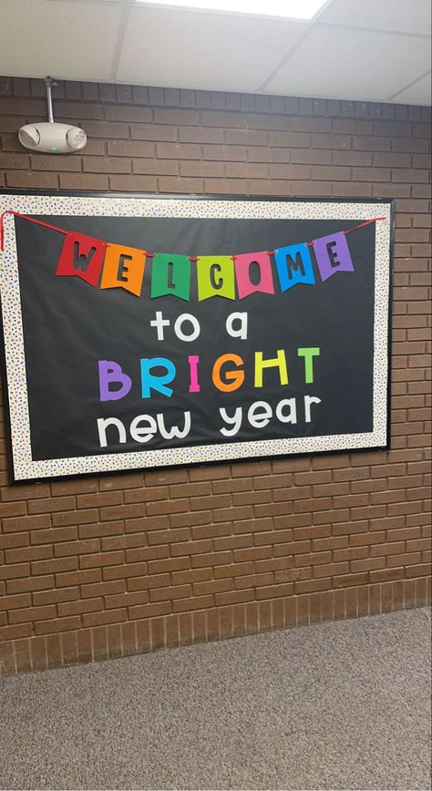 Start Of The School Year Bulletin Boards, 2nd Semester Bulletin Board, Welcome Back To School Bulletin Boards Elementary School, Beginning School Year Bulletin Board, Preschool Bulliten Boards, 2024 Bulletin Board, Beginning Of The Year Bulletin Boards Elementary, New Year School Bulletin Boards, Welcome Board Preschool