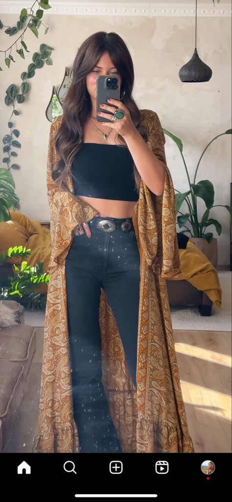 Look Boho Chic, Western Wear Outfits, Western Style Outfits, Estilo Hippie, Hippie Outfits, Country Outfits, Western Outfits, Outfits Casuales, Cute Casual Outfits