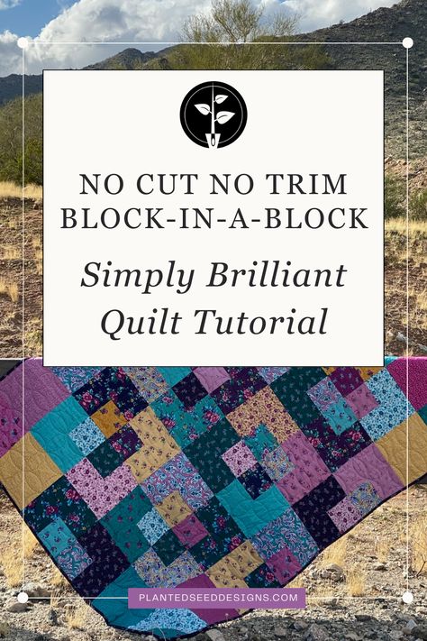 Our No Cut No Trim Block-in-a-Block tutorial is our most popular tutorial on the blog! We can see why, this block is as easy as it comes! Visit the blog for this FREE quilt block tutorial and see all the different designs you can create with it. No Cut No Trim Block In A Block, Quilt Tutorials Free, Charm Pack Quilt Patterns, Quilt Backs, Charity Quilts, Charm Pack Quilt, Charm Pack Quilts, Finished Quilts, Block Quilts