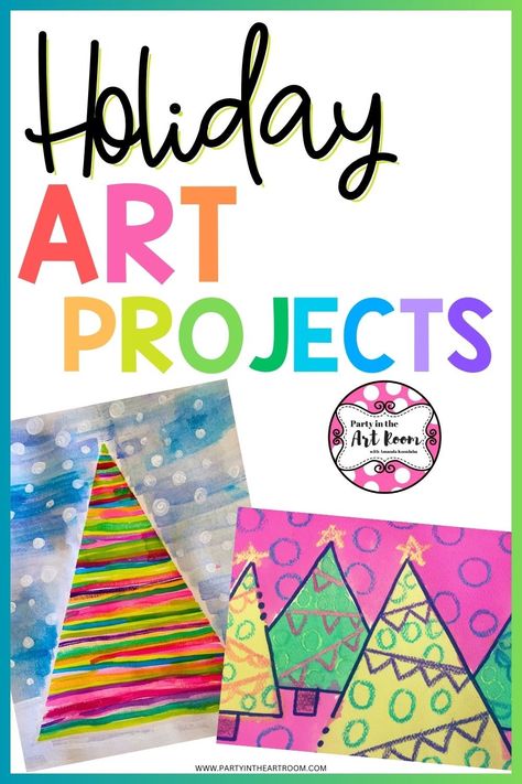 Holiday Art Elementary, Christmas Classroom Art Projects, Winter Holiday Art Projects For Kids, Ornament Art Projects For Kids, Easy Christmas Art Projects, First Grade Winter Art Projects, Christmas Art 5th Grade, December Elementary Art Projects, Xmas Art For Kids