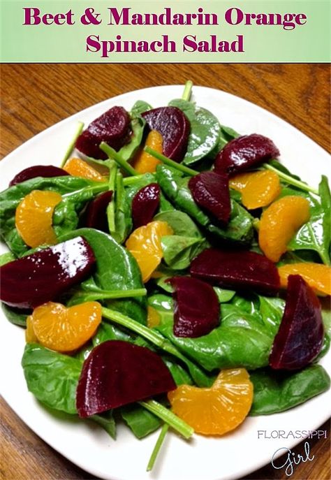 Orange Spinach Salad, Chicken Bacon Ranch Salad, Bacon Ranch Salad, Orange Salad Recipes, Orange Dressing, Fruit Plus, Beetroot Salad, Green Veggies, Orange Salad