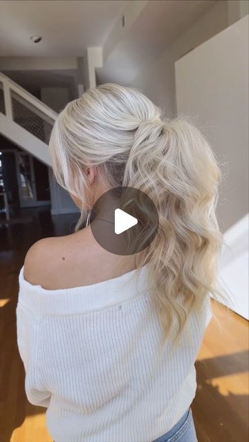 Kayla Benay on Instagram: "tutorial time 🎥🎥🎥 full look is on Patreon 🖤 @moroccanoilpro #hairstylist #hairtutorial #hairstyles #haireducation #ponytail #bridalhair #weddinghairstyles #weddinghair #bridalhairstylist #hairideas" Easy Formal Ponytail Hairstyles, Fancy Ponytail Hairstyles Tutorials, Ponytail Updo Tutorial, Bridal Hairstyles Ponytail, Elegant Ponytail Hairstyles Wedding, Ponytail For Wedding, Low Ponytail Wedding Hair, Bridal Hair Ponytail, High Ponytail Updo