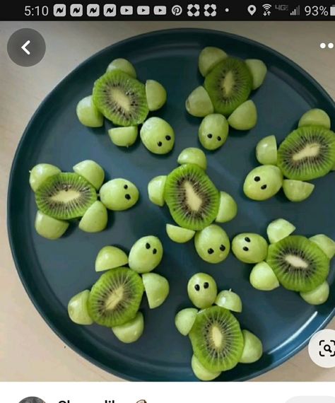 Food Art For Kids, Fun With Food, Cute Snacks, Fun Snacks For Kids, Food Carving, Easy Food Art, Snacks For Kids, Food For Kids, Homemade Snacks