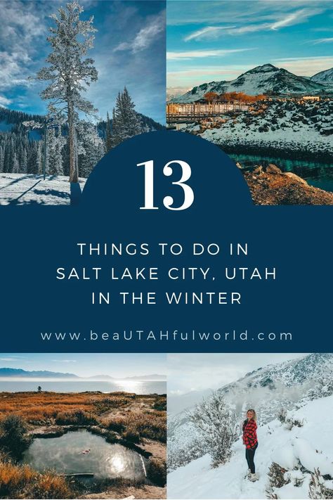 Thinking of visiting Salt Lake City in the wintertime and want some ideas? Here are 13 ideas. You will find Salt Lake City winter activities, things to do in Salt Lake City winter, Salt Lake City Winter hikes, what to do in Salt Lake City winter, Salt Lake City Utah winter things to do #saltlakecity #utah #winter Things To Do In Utah In Winter, Salt Lake City Christmas, Salt Lake City In Winter, Salt Lake City Utah Things To Do In Winter, What To Do In Salt Lake City Utah, Things To Do In Salt Lake City, Salt Lake City Utah Winter, Utah In Winter, Park City Utah Winter