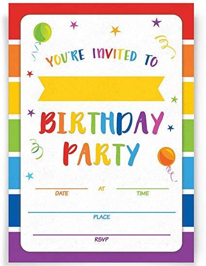 Construction Party Invitations, Rainbow Party Invitations, Birthday Wine Bottle Labels, Happy Birthday Invitation Card, Rainbow Birthday Invitations, Rainbow Invitations, Engagement Party Gifts, Rainbow Birthday Party, 카드 디자인