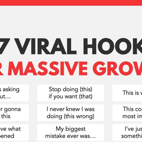 Dan Thomas | Social Media Marketing | 💾 SAVE this for later 💾  Here's 27 viral hooks to get you growing!  The purpose of hooks isn't to 'hack' the algorithm.  The purpos... | Instagram Tiktok Hooks, Marketing On Instagram, Stop Talking, Media Marketing, Tik Tok, Social Media Marketing, The Creator, Social Media, Marketing