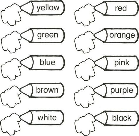 Kindergarten Skills Activities, Color Worksheets For Preschool, Shape Worksheets For Preschool, Color Words, English Activities For Kids, Kids Worksheets Preschool, Free Preschool Worksheets, Worksheet For Kids, Preschool Colors