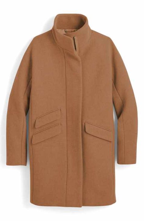 Cacoon Coat, J Crew Cocoon Coat, Jcrew Coat, Brown Wool Coat, Stadium Blankets, Fashion Jackson, Cocoon Coat, Dark Tan, Wool Blend Coat