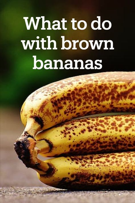 How to use brown bananas so they arent being wasted, when there are so many uses for them! How To Use Brown Bananas, How To Use Bananas, How To Use Old Bananas, Preserving Bananas, Leftover Bananas, Brown Bananas, How To Grow Bananas, Banana Jam, Go Browns