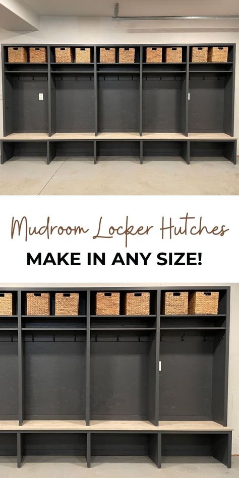 Cubbies For Mudroom, Diy Lockers Mudroom, Mudroom Locker Plans, Lockers Ideas For Home, Kids Mudroom, Easy Diy Mudroom, Diy Lockers, Diy Mudroom Lockers, Cubby Diy