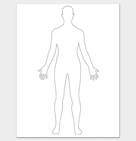 Printable Body Outline, Human Body Outline, Human Body Printables, Body Templates, Free Human Body, Labeling Activities, Skeleton Body, Human Digestive System, Human Body Organs