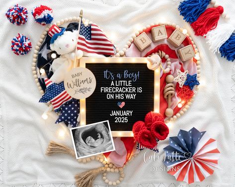 Baby Boy 4th of July Gender Reveal | Its A Boy Pregnancy Announcement Digital | July Fourth Baby Boy Announcement Editable Template Pregnancy Announcement Aunt, Neutral Baby Announcement, Baby Template, Pregnant With Boy, It's A Boy Announcement, Pregnancy Announcement Template, Digital Pregnancy Announcement, Baby Boy Announcement, Template Social Media