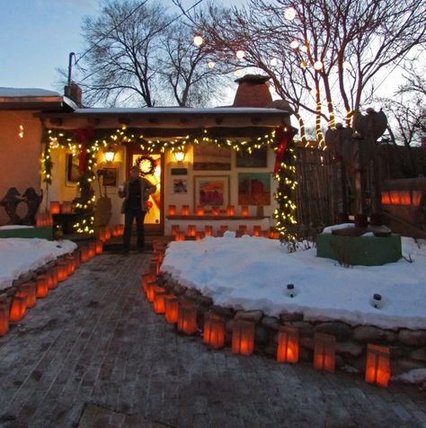 Santa Fe New Mexico at Christmas: holiday charm awaits you, Rent a cozy historic adobe home, Currently available Nov. 15th, Nov. 26th to Dec. 14th. You might want to think about Winter, Christmas is enchanting in Santa Fe, open at this time at $129, check it out https://www.airbnb.com/rooms/2562597 Mexico Christmas, Travel New Mexico, New Mexico Santa Fe, New Mexico Homes, Southwest Region, Christmas Destinations, Mexican Christmas, Mexico Style, Sante Fe