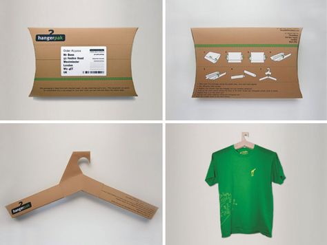 Packaging That Turns Into A Hanger Smart Packaging, Upcycling Fashion, Tshirt Packaging, Shirt Packaging, Innovative Packaging, Clothing Packaging, Bespoke Clothing, Eco Packaging, Reusable Packaging