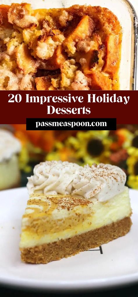 These 20 Impressive Holiday Sweets taste spectacular and will look absolutely gorgeous on your dessert table! Oreo Crunch, Pumpkin Creme Brulee, Chocolate Peppermint Cake, Apple Pie Recipe Homemade, Healthy Apple Crisp, Holiday Sweets, Pecan Pie Bars, Holiday Dessert Recipes, Festive Cookies