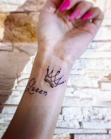 Crown And Tiara Tattoo, Queen Tattoo For Women, Tiara Tattoo, Crown Quotes, Crown Tattoos For Women, Small Crown Tattoo, 777 Tattoo, 2024 Tattoo, Cute Couple Tattoos