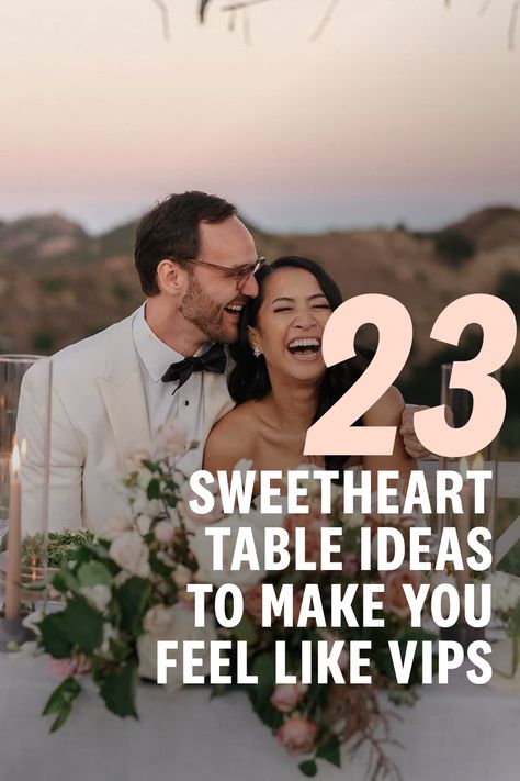 How To Decorate Sweetheart Table, Decorating Sweetheart Table, Diy Bride And Groom Table, Sweetheart Table Diy, Brides Table Ideas Receptions, Outdoor Wedding Sweetheart Table, Sweetheart Table Wedding Decor Ideas, Sweetheart Wedding Table Ideas, Couples Table Wedding Receptions