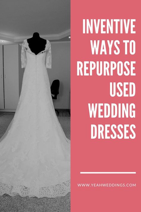 Wedding Dress Crafts Projects, How To Repurpose A Wedding Dress, What To Do With An Old Wedding Dress, What To Do With Wedding Dress, Diy Wedding Dress Upcycle, Wedding Dress Crafts Recycle, Repurpose Wedding Dress Ideas, Old Wedding Dress Repurpose, Repurposed Wedding Dress Ideas