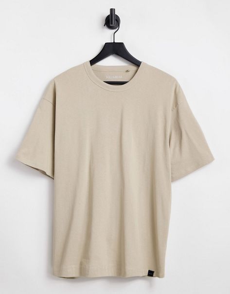 T-shirt by Pull&Bear For the rotation Plain design Crew neck Short sleeves Oversized fit Baggy Tshirt, Neutral T Shirts, Baggy T-shirt, Beige T Shirts, Beige Shirt, Pull Oversize, Big Shirt, T Shirt Oversize, Bear T Shirt