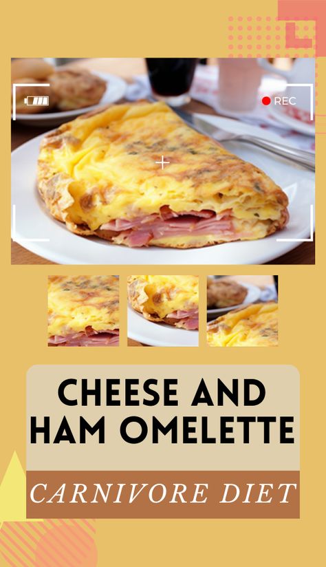 Try this delicious Cheese and Ham Omelette recipe. For more recipes follow my page. #carnivorediet #carnivore #healthyrecipes #upgradedhealth #recipes Ham Omelette, Metabolism Foods, Omelette Recipe, Gluten Free Living, Carnivore Diet, Spicy Beef, Healthy Lifestyle Habits, Keto Paleo, Quick Meal