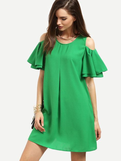 Short Fall Dresses, Fashionista Clothes, Trendy Dresses, Green Fashion, Featuring Dress, Moda Fashion, Simple Dresses, Maternity Clothes, Look Fashion