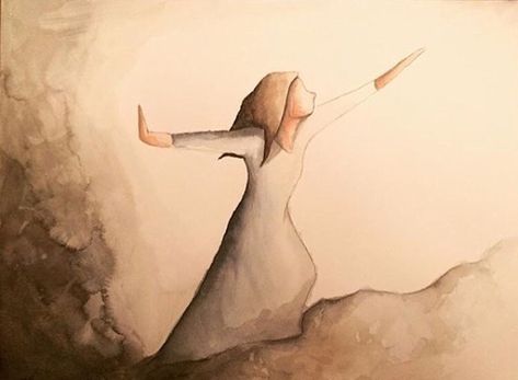 K A T E L E E (@kate_lee_art) posted on Instagram: “Stepping away from something (s) that is holding you back can be really difficult and scary... but it can be the very thing that saves you.…” • Feb 5, 2020 at 4:03pm UTC Faith Watercolor, Kate Lee, Woman Of Faith, Powerful Messages, Sketch Notes, Women Of Faith, Move Mountains, Daughter Of God, Most Powerful