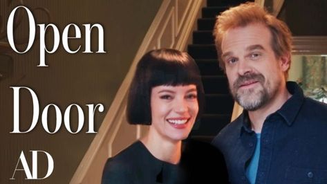 Inside David Harbour & Lily Allen's Brooklyn Town House on video.architecturaldigest.com David Harbour And Lily Allen, Ann Sacks Backsplash, Zuber Wallpaper, Plain English Kitchen, Dream Environment, Brooklyn Townhouse, David Harbour, Plain English, Relationship Timeline