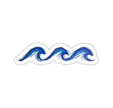 Waves Sticker, Stickers Cool, Character Design Cartoon, Iphone Stickers, Snapchat Stickers, Cute Laptop Stickers, Bubble Stickers, Computer Sticker, Tumblr Stickers