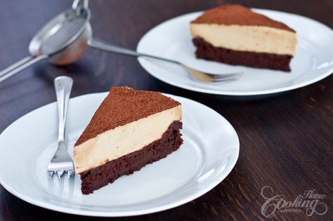 Flourless Chocolate Cake with Coffee Mousse :: Home Cooking Adventure Coffee Mouse, Cake With Coffee, Coffee Mousse, Chocolate Cake With Coffee, Rich Cake, Gluten Free Chocolate Cake, Flourless Chocolate Cake, Flourless Cake, Flourless Chocolate Cakes