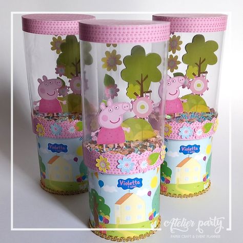 Caja shaker papa pringles  papaspringles visor cajitas decorativas cajitas dulceras papelería  decorativa Unique Hampers, Peppa Birthday, Pig Candy, Pepa Pig, Birthday Party Celebration, 4th Birthday Parties, Baby Shark, Peppa Pig, Arts And Crafts For Kids