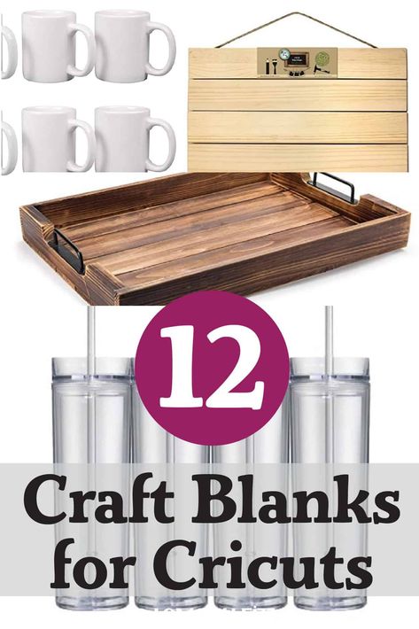 Crafting Blanks, Cricut Blanks, Cricut Home Decor, Craft Blanks, Vinyl Blanks, Cricut Home, Cricut Supplies, Cricut Hacks, Cricket Projects