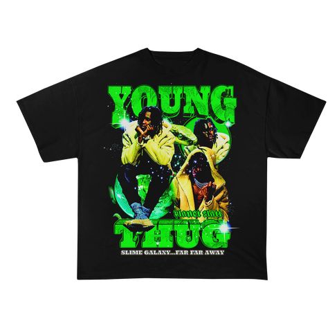 Young Thug Vintage Rap Tee Fabric: 100%Cotton Fabric Weight: 5.6 oz/yd² (190 g/m²) Fabric Stretch: Slight stretch Fabric Thickness: Moderate Care Instructions: Regular handwash; Machine wash (max 40℃ or 105F); Do not bleach; Iron on a low heat; Regular dry cleaning; Tumble dry. Where To Buy Graphic Tees, No Feelings, Vintage Rap Tees, Swag Outfits For Girls, Rap Tee, Young Thug, Hoodie Tank Top, Cool Graphic Tees